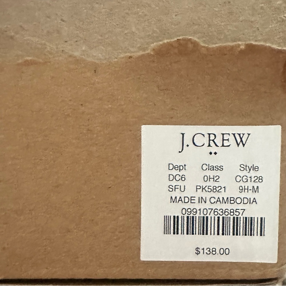 NIB J. CREW FACTORY Canvas Mary Jane Espadrille Flats 9.5 - Picture 9 of 9